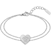 Lacoste Armkette LOVE MY CROC, Herz, 2040396, 2040397, 2040400 silberfarben