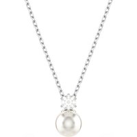 Swarovski Kette mit Anhänger Schmuck Geschenk Halskette Matrix, 5693897, mit Swarovski® Zirkonia (synth) - mit Swarovski® Perle weiß
