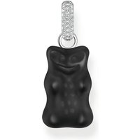 THOMAS SABO Kettenanhänger Thomas Sabo Damen-Anhänger 925er Silber Zirkonia schwarz
