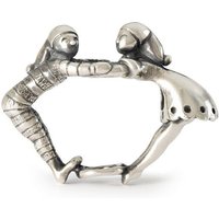 Trollbeads Kettenanhänger Fröhliche Elfen, TAGPE-00096 silberfarben