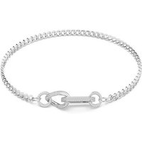 Swarovski Gliederkette weiß