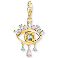 THOMAS SABO Kettenanhänger Charm- Blaues Auge bunt