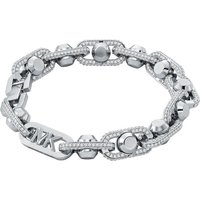 MICHAEL KORS Armband Schmuck Geschenk Metall Armkette Premium Astor Link, MKJ8403CZ040, mit Zirkonia (synth) silberfarben