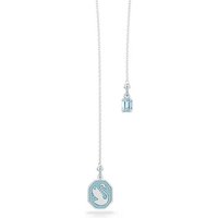 Swarovski Kette mit Anhänger 5628544 blau|silberfarben