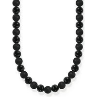 THOMAS SABO Silberkette Thomas Sabo Unisex-Kette 925er Silber Farbstein schwarz