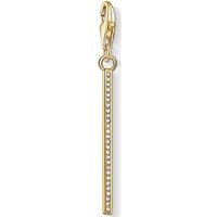 THOMAS SABO Kettenanhänger Thomas Sabo Damen-Charm 925er Silber Zirkonia goldfarben