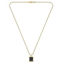 BOSS Kette mit Anhänger Schmuck Edelstahl Halsschmuck Venezianerkette DION gelb|goldfarben|schwarz