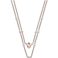 Emporio Armani Collier Emporio Armani Damen-Kette 925er Silber Perlmutt goldfarben