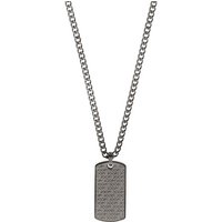 JOOP! Kette mit Anhänger JOOP! Herren Halskette 2030866 Edelstahl, Schwarz (1-tlg) schwarz