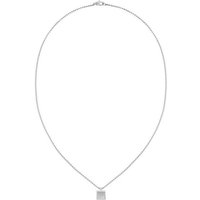 Calvin Klein Kette mit Anhänger Schmuck Edelstahl Halsschmuck Halskette Venezianerkette SQUARES silberfarben