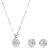 Swarovski Ohrring und Ketten Set SUBLIMA weiß