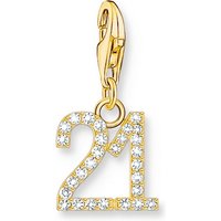 THOMAS SABO Kettenanhänger Thomas Sabo Damen-Charm 925er Silber Zirkonia