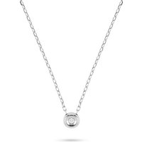 CHRIST Collier CHRIST Damen-Kette 375er Weißgold 1 Diamant goldfarben