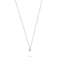 CHRIST Collier CHRIST Damen-Kette 375er Weißgold 1 Diamant goldfarben