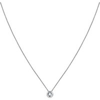 CHRIST Collier CHRIST Damen-Kette 375er Weißgold 1 Diamant goldfarben
