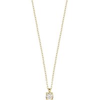 CHRIST Collier CHRIST Damen-Kette 585er Gelbgold 1 Diamant gelb|goldfarben