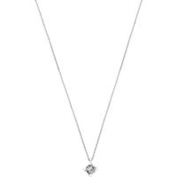 CHRIST Collier CHRIST Damen-Kette 375er Weißgold 1 Diamant goldfarben