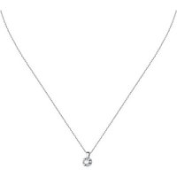 CHRIST Collier CHRIST Damen-Kette 585er Weißgold 1 Diamant goldfarben