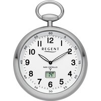 Regent Taschenuhr, (Set, 2-tlg., mit Kette), Quarzuhr, Herrenuhr, Funk, Kette silberfarben