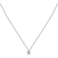 CHRIST Collier CHRIST Damen-Kette 375er Weißgold 1 Diamant goldfarben