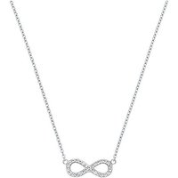s.Oliver Kette mit Anhänger Infinity/Unendlichkeitsschleife, 2032880, 2032881, 2032882, mit Zirkonia (synth) silberfarben