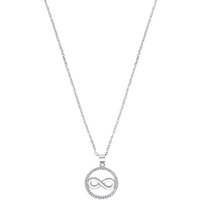 s.Oliver Kette mit Anhänger Infinity/Unendlichkeitsschleife, 2032567, mit Zirkonia (synth) silberfarben