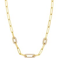 s.Oliver Kette ohne Anhänger 2037986, mit Emaille goldfarben|gelb|beige