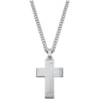 s.Oliver Kette mit Anhänger Halskette, Kreuz, 2024253 silberfarben