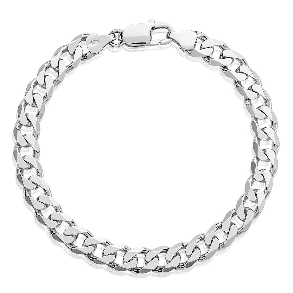 🦚 Herren Armkette Silber Silber 925 Dexter 2,1cm 70mm, Armkette ohne Stein