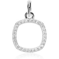 Unique Kettenanhänger Diamantanhänger 585er Gold DP0179 silberfarben