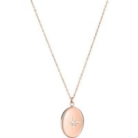 Tamaris Edelstahlkette Tamaris Damen-Kette Edelstahl Zirkonia rosa