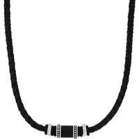 s.Oliver Edelstahlkette für Herren, Edelstahl (1-tlg., Halsband) schwarz
