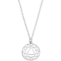 s.Oliver Silberkette für Damen, 925 Sterling Silber, Ornamente (1-tlg., Kette mit Anhänger) silberfarben