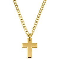 s.Oliver Kette mit Anhänger Kreuz, 2036868 goldfarben|gelb