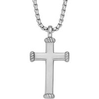 Fossil Kette mit Anhänger JF04401040 Halskette mit Anhänger Herren Meaningful Moments Edelstahl