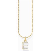 Thomas Sabo KE2244-414-14-L45V Vergoldete Kette Buchstabe E Damen