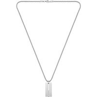 Lacoste Kette mit Anhänger Schmuck Edelstahl Halsschmuck Halskette Venezianer ADVENTURER silberfarben