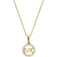 MICHAEL KORS Kette mit Anhänger Gold plated necklace with glitter pendant MKC1108AN710