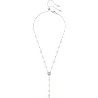 Swarovski Collier Swarovski Damen-Kette Metall Swarovski-Kristall weiß
