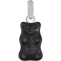 THOMAS SABO Kettenanhänger THOMAS SABO x HARIBO Schmuck: Großer Anhänger Goldbär, mit Kristallglas, Zirkonia (synth) schwarz|silberfarben