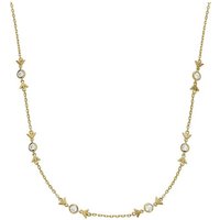 Emporio Armani Collier Emporio Armani Damen-Kette 925er Silber Zirkonia goldfarben