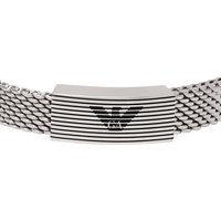 Emporio Armani Armband Schmuck Geschenk Edelstahl Armschmuck Armkette, EGS3150040 schwarz|silberfarben