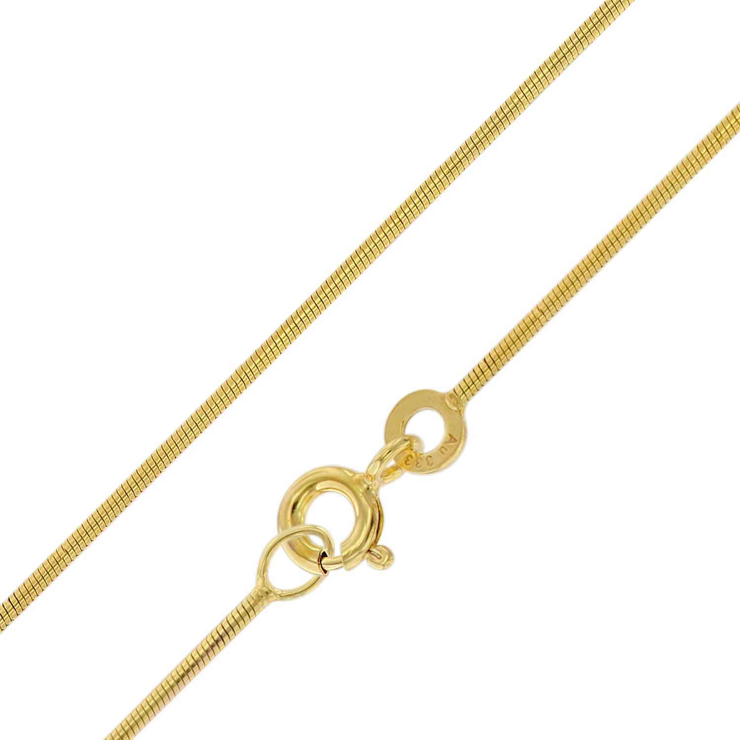 trendor 51860 Feine Schlangenkette Gold 333/8K Breite 0,9 mm