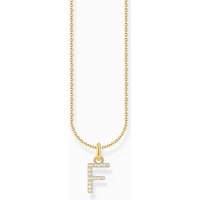Thomas Sabo KE2245-414-14-L45V Vergoldete Kette Buchstabe F Damen
