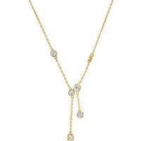 MICHAEL KORS Collier Michael Kors Damen-Kette 925er Silber Zirkonia goldfarben