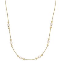 Emporio Armani Collier Emporio Armani Damen-Kette Metall Rosenquarz goldfarben