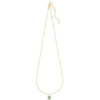 Next Gliederkette Gliederhalskette mit eckigem Stein und Kugel (1-tlg) goldfarben