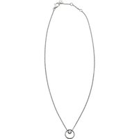 SKAGEN Edelstahlkette Skagen Damen-Kette Edelstahl Glasstein silberfarben