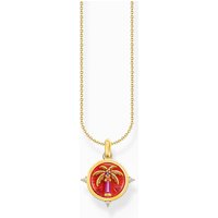 Thomas Sabo KE2204-471-7-L45V Vergoldete Ketten mit Palmenanhänger Damen