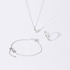 🦚 Set mit Kette, Armband und Ring aus Sterlingsilber